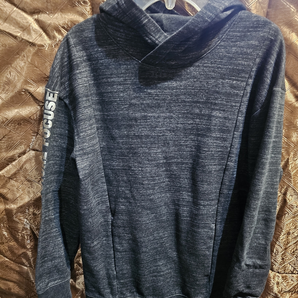 Cat & Jack Charcoal Hoodie with Sleeve Design